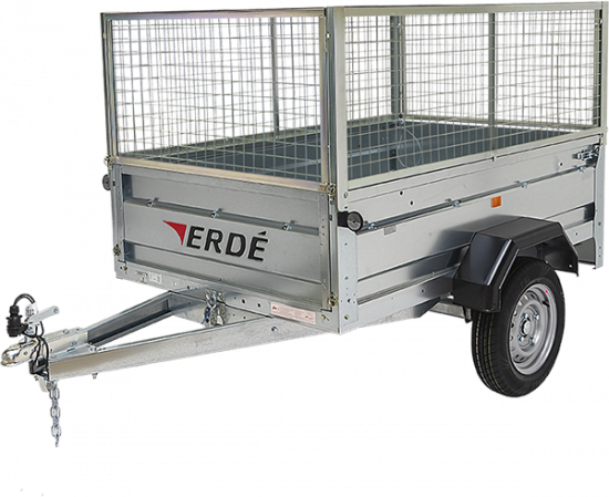 Remorque avec rehausse grillagée